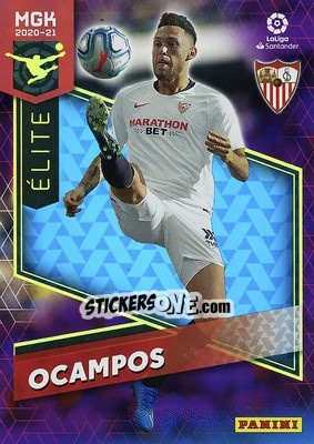 Sticker Ocampos - Liga 2020-2021. Megacracks - Panini