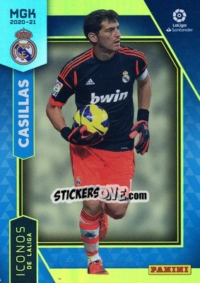 Figurina Casillas - Liga 2020-2021. Megacracks - Panini