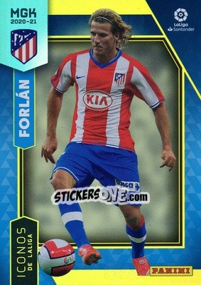 Sticker Forlán - Liga 2020-2021. Megacracks - Panini