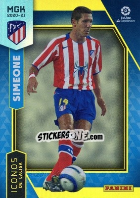 Sticker Simeone - Liga 2020-2021. Megacracks - Panini