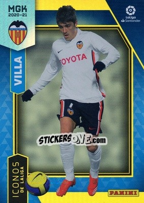 Sticker David Villa - Liga 2020-2021. Megacracks - Panini