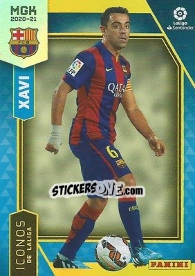 Sticker Xavi - Liga 2020-2021. Megacracks - Panini