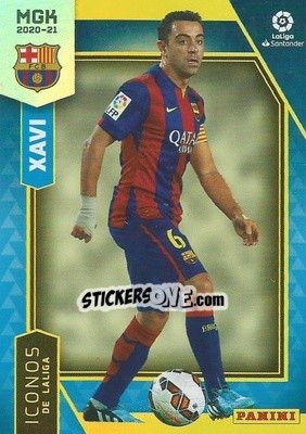 Sticker Xavi - Liga 2020-2021. Megacracks n. 413 - Panini