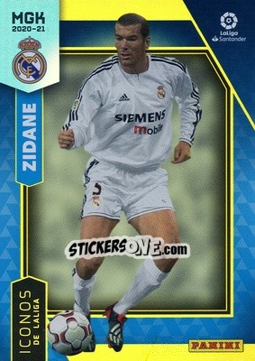 Sticker Zidane - Liga 2020-2021. Megacracks - Panini