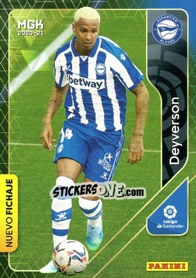 Sticker Deyverson - Liga 2020-2021. Megacracks - Panini