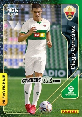 Cromo Diego González - Liga 2020-2021. Megacracks - Panini