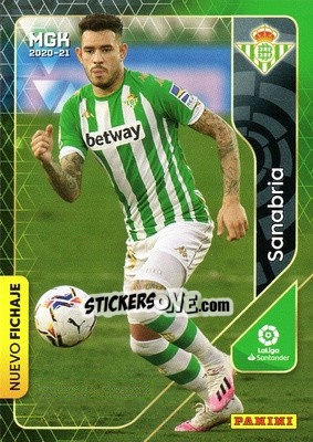 Cromo Sanabria - Liga 2020-2021. Megacracks - Panini