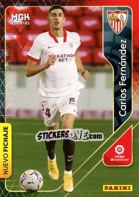Sticker Carlos Fernández - Liga 2020-2021. Megacracks - Panini