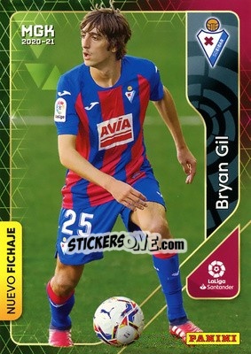 Sticker Bryan Gil - Liga 2020-2021. Megacracks - Panini
