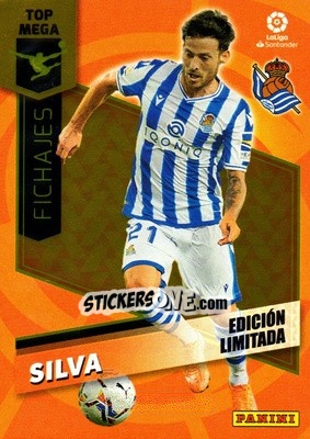 Sticker David Silva - Liga 2020-2021. Megacracks - Panini