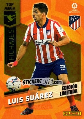 Sticker Luis Suarez - Liga 2020-2021. Megacracks n. LE-LS - Panini