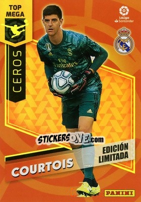 Sticker Courtois - Liga 2020-2021. Megacracks - Panini