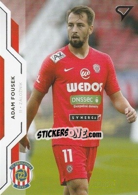 Figurina Adam Fousek - Czech Fortuna Liga 2020-2021 n. 100 - SportZoo
