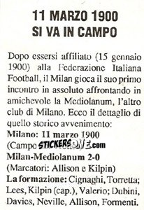 Sticker 11.III.1900 Si Va in Campo