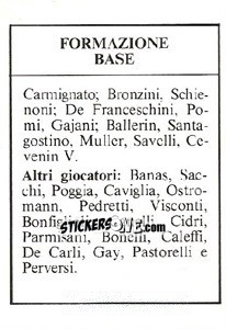 Sticker Formazione Base - Milan Nella Storia Dal 1899 Al 1930 n. 236 - Masters Edizioni