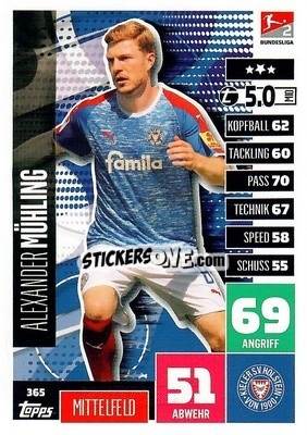 Figurina Alexander Mühling - German Football Bundesliga 2020-2021. Match Attax - Topps