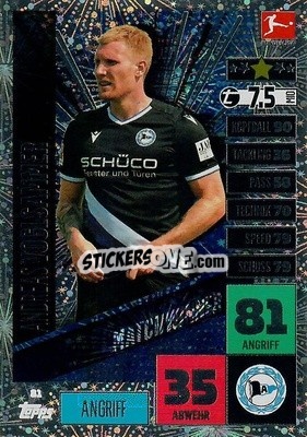 Sticker Andreas Voglsammer - German Football Bundesliga 2020-2021. Match Attax - Topps