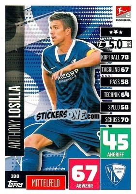 Figurina Anthony Losilla - German Football Bundesliga 2020-2021. Match Attax - Topps