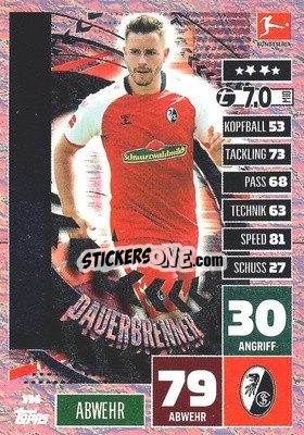 Figurina Christian Günter - German Football Bundesliga 2020-2021. Match Attax - Topps
