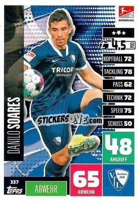 Sticker Danilo Soares - German Football Bundesliga 2020-2021. Match Attax - Topps