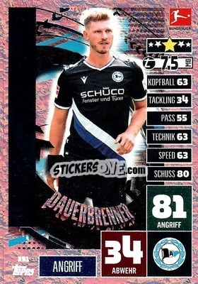 Figurina Fabian Klos - German Football Bundesliga 2020-2021. Match Attax - Topps