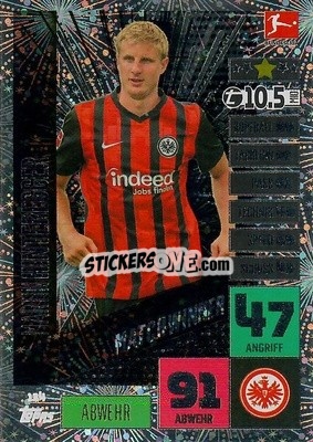 Sticker Martin Hinteregger - German Football Bundesliga 2020-2021. Match Attax - Topps