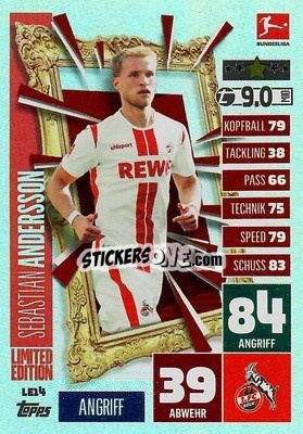 Figurina Sebastian Andersson - German Football Bundesliga 2020-2021. Match Attax - Topps