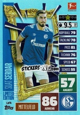 Cromo Suat Serdar - German Football Bundesliga 2020-2021. Match Attax - Topps