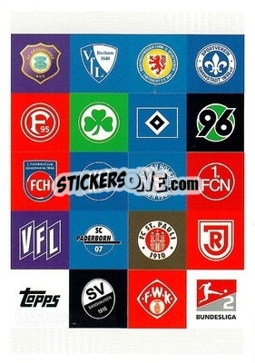 Sticker 2.Bundesliga Team Logos - German Football Bundesliga 2020-2021. Match Attax - Topps