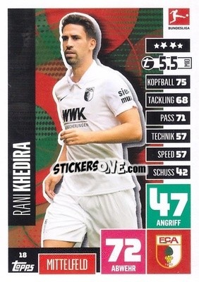 Sticker Rani Khedira - German Football Bundesliga 2020-2021. Match Attax - Topps