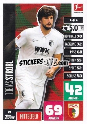 Sticker Tobias Strobl - German Football Bundesliga 2020-2021. Match Attax - Topps