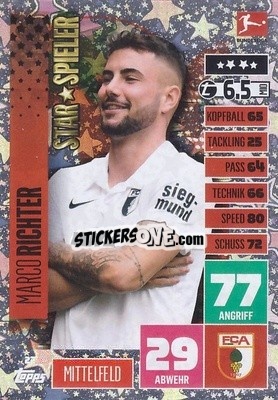 Sticker Marco Richter - German Football Bundesliga 2020-2021. Match Attax - Topps