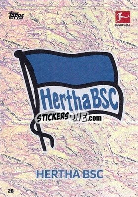 Sticker Clubkarte - German Football Bundesliga 2020-2021. Match Attax n. 28 - Topps