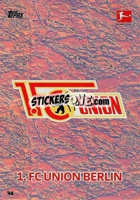 Sticker Clubkarte - German Football Bundesliga 2020-2021. Match Attax n. 46 - Topps