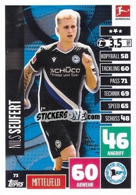 Cromo Nils Seufert - German Football Bundesliga 2020-2021. Match Attax - Topps