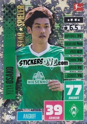 Cromo Yuya Osako - German Football Bundesliga 2020-2021. Match Attax - Topps