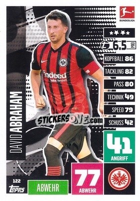 Figurina David Abraham - German Football Bundesliga 2020-2021. Match Attax - Topps