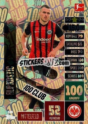 Sticker Filip Kostic - German Football Bundesliga 2020-2021. Match Attax - Topps