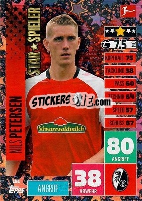 Sticker Nils Petersen - German Football Bundesliga 2020-2021. Match Attax - Topps
