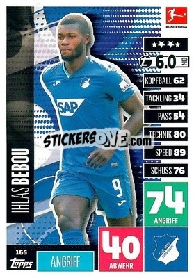 Sticker Ihlas Bebou - German Football Bundesliga 2020-2021. Match Attax - Topps