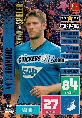 Sticker Andrej Kramaric - German Football Bundesliga 2020-2021. Match Attax - Topps