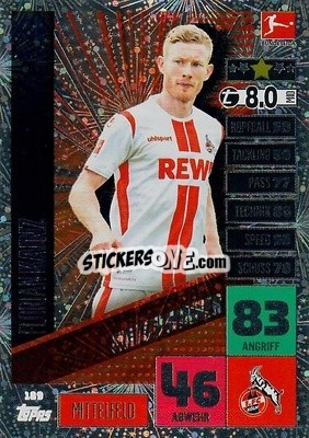 Sticker Florian Kainz - German Football Bundesliga 2020-2021. Match Attax - Topps