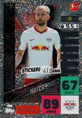 Sticker Konrad Laimer - German Football Bundesliga 2020-2021. Match Attax - Topps