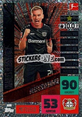 Sticker Charles Aránguiz - German Football Bundesliga 2020-2021. Match Attax - Topps