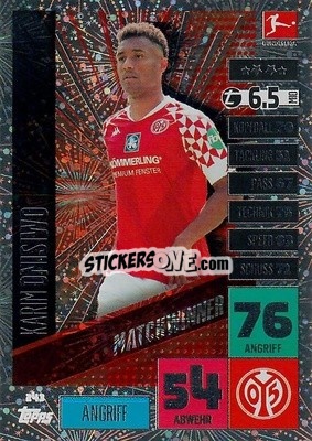 Sticker Karim Onisiwo - German Football Bundesliga 2020-2021. Match Attax - Topps