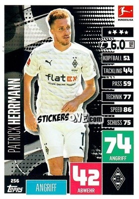 Figurina Patrick Herrmann - German Football Bundesliga 2020-2021. Match Attax - Topps