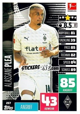 Figurina Alassane Plea - German Football Bundesliga 2020-2021. Match Attax - Topps