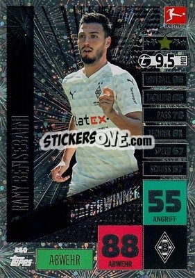 Sticker Ramy Bensebaini - German Football Bundesliga 2020-2021. Match Attax - Topps