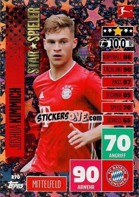 Figurina Joshua Kimmich - German Football Bundesliga 2020-2021. Match Attax - Topps