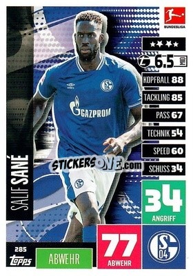 Figurina Salif Sane - German Football Bundesliga 2020-2021. Match Attax - Topps